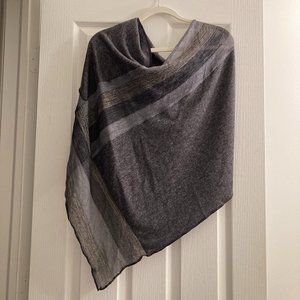 Poncho/Wrap Topper Size M/L Gray - NWOT